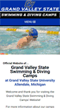 Mobile Screenshot of grandvalleystateswimmingcamps.com