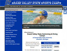 Tablet Screenshot of grandvalleystateswimmingcamps.com